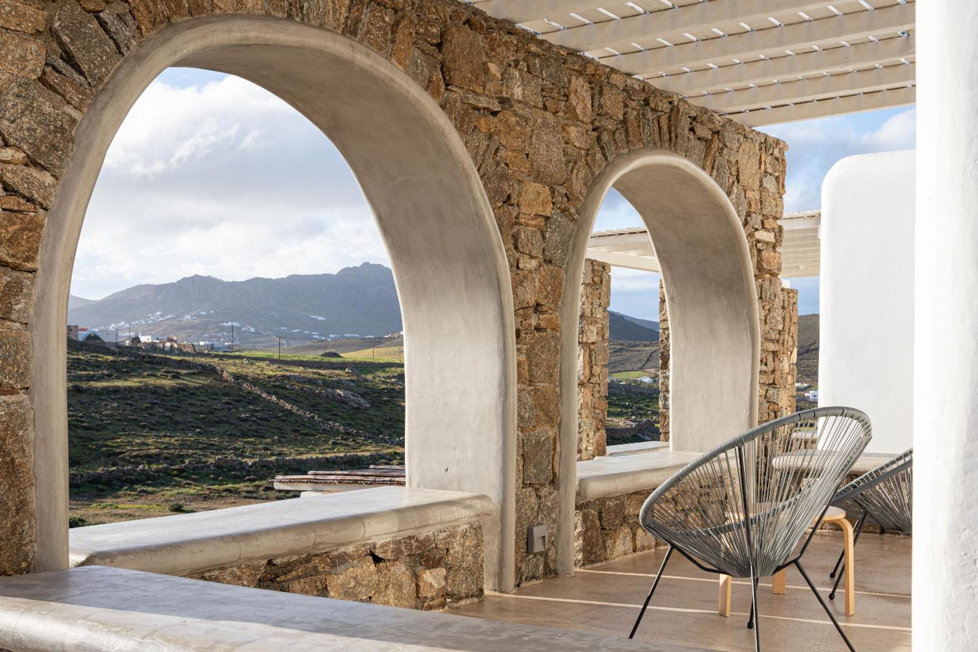 Koumi Homes Mykonos Фтелия Экстерьер фото